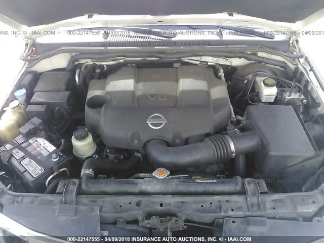 5N1BR1NB5AC614245 - 2010 NISSAN PATHFINDER LE თეთრი ფოტო 10