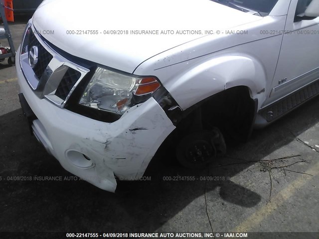 5N1BR1NB5AC614245 - 2010 NISSAN PATHFINDER LE WHITE photo 6