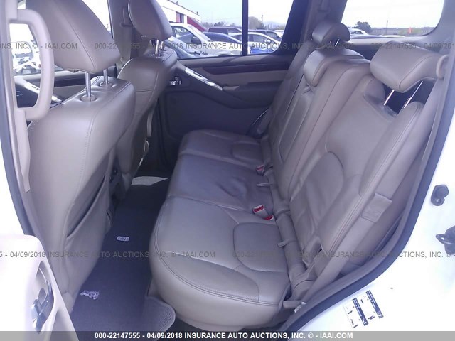 5N1BR1NB5AC614245 - 2010 NISSAN PATHFINDER LE თეთრი ფოტო 8