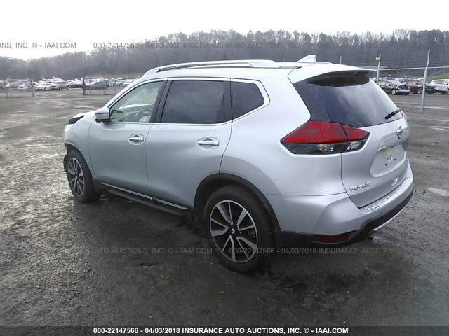 JN8AT2MV7HW255917 - 2017 NISSAN ROGUE S/SL/SV SILVER photo 3