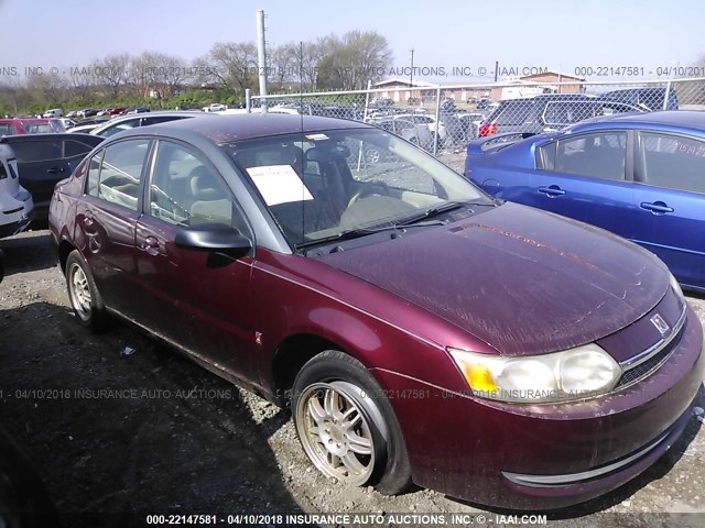 1G8AJ52F63Z102140 - 2003 SATURN ION LEVEL 2 RED photo 1