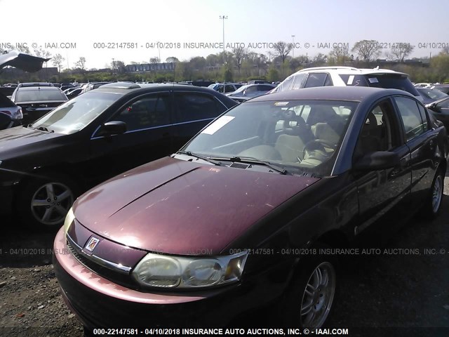 1G8AJ52F63Z102140 - 2003 SATURN ION LEVEL 2 RED photo 2