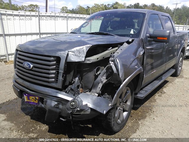 1FTFW1CF4BKE13500 - 2011 FORD F150 SUPERCREW GRAY photo 6