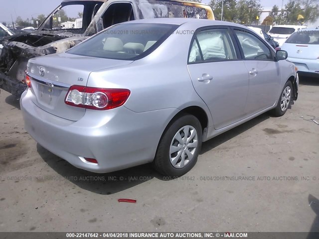 JTDBU4EE8BJ090942 - 2011 TOYOTA COROLLA S/LE SILVER photo 4