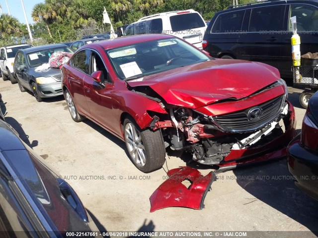 JM1GJ1V55G1434893 - 2016 MAZDA 6 TOURING RED photo 1