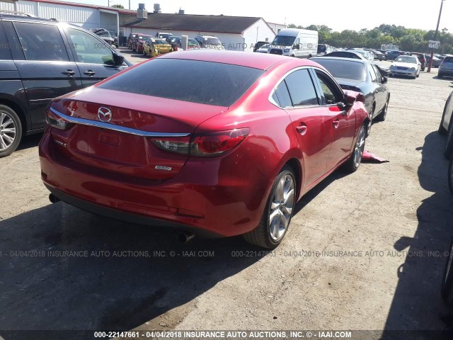 JM1GJ1V55G1434893 - 2016 MAZDA 6 TOURING RED photo 4