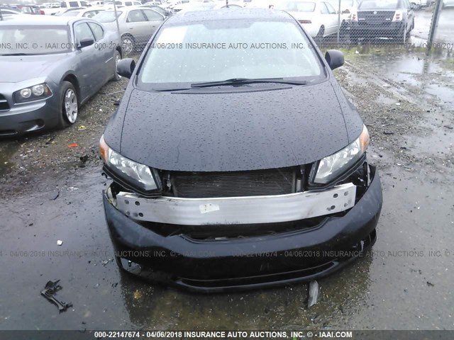 19XFB2F93CE337733 - 2012 HONDA CIVIC EXL BLACK photo 6