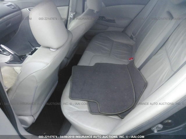 19XFB2F93CE337733 - 2012 HONDA CIVIC EXL BLACK photo 8