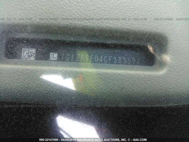 1G1ZA5E04CF383591 - 2012 CHEVROLET MALIBU LS 灰色 照片 9