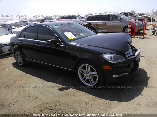 WDDGF4HB7DR291856 - 2013 MERCEDES-BENZ C 250 BLACK photo 1