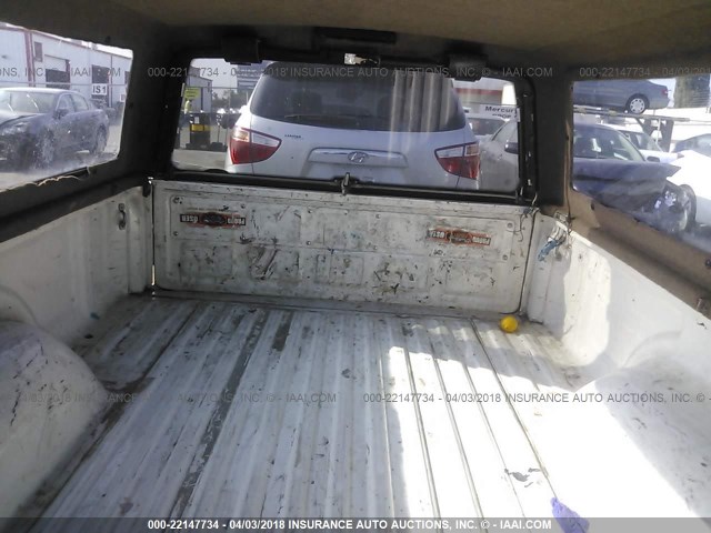 4TANL42NXYZ644153 - 2000 TOYOTA TACOMA WHITE photo 8