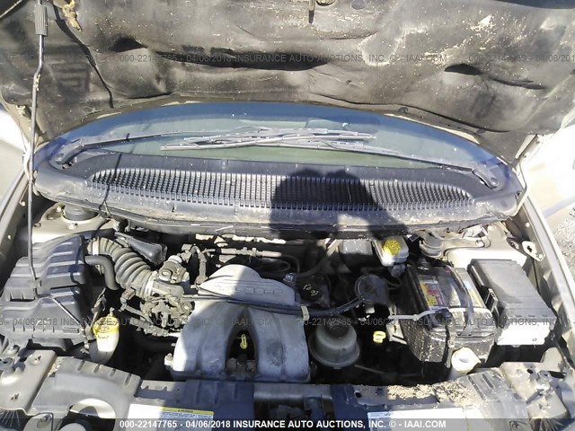 1D4GP25B15B433955 - 2005 DODGE CARAVAN SE GOLD photo 10