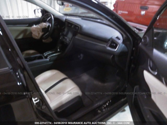 19XFC1F78GE003564 - 2016 HONDA CIVIC EXL BLACK photo 5