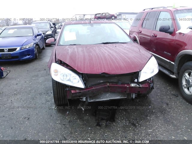 1G2ZM577584211165 - 2008 PONTIAC G6 GXP RED photo 6