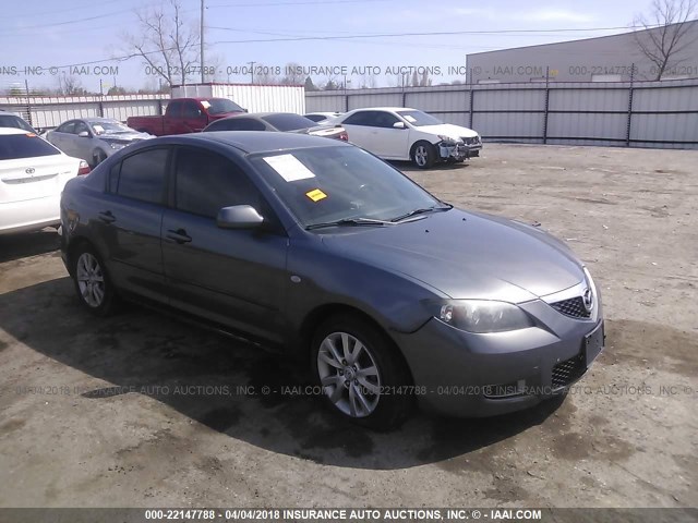 JM1BK12F781876449 - 2008 MAZDA 3 I GRAY photo 1