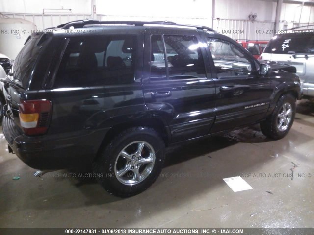 1J4GW58N53C607471 - 2003 JEEP GRAND CHEROKEE LIMITED BLACK photo 4