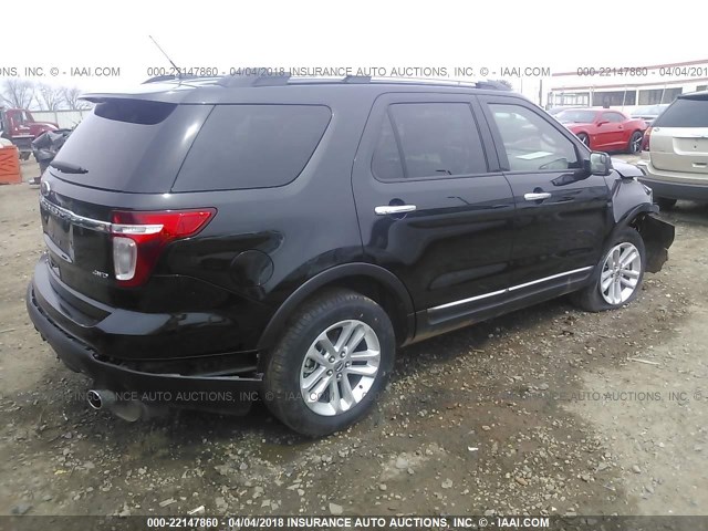 1FMHK8D82BGA09008 - 2011 FORD EXPLORER XLT BLACK photo 4