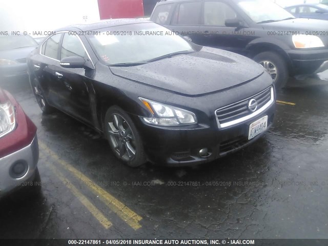 1N4AA5AP0EC474844 - 2014 NISSAN MAXIMA S/SV BLACK photo 1