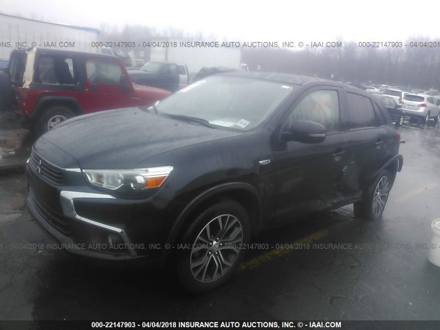 JA4AP3AW3GZ052601 - 2016 MITSUBISHI OUTLANDER SPORT ES/SE BLACK photo 2