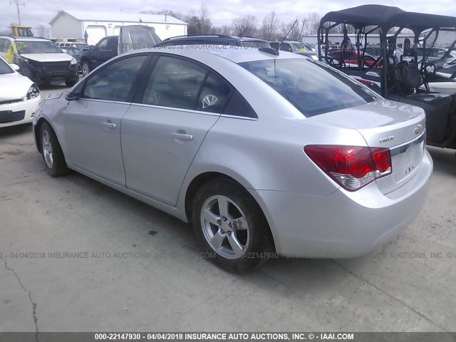 1G1PC5SB5F7224651 - 2015 CHEVROLET CRUZE LT SILVER photo 3