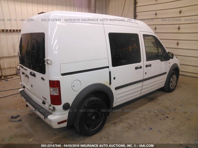 NM0LS6BN2DT150583 - 2013 FORD TRANSIT CONNECT XLT WHITE photo 4