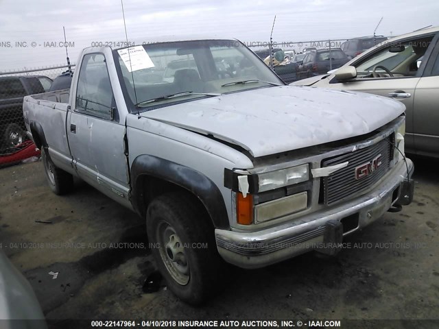 1GTGK24F1NE545346 - 1992 GMC SIERRA K2500 GRAY photo 1