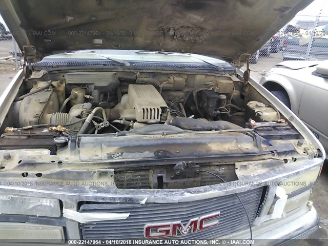 1GTGK24F1NE545346 - 1992 GMC SIERRA K2500 GRAY photo 10