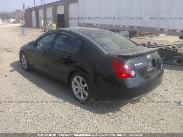 1N4BA41E47C841132 - 2007 NISSAN MAXIMA SE/SL BLACK photo 3