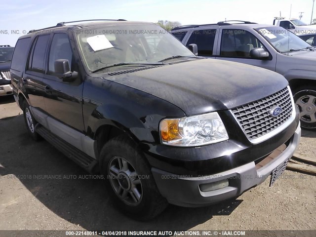 1FMRU15W13LB40104 - 2003 FORD EXPEDITION XLT BLACK photo 1