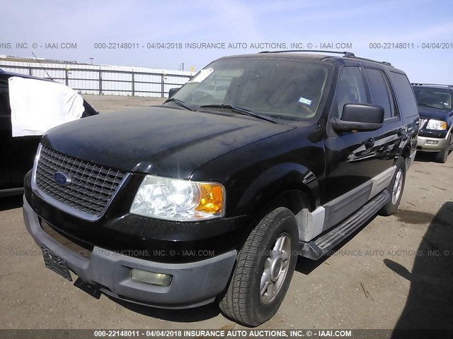 1FMRU15W13LB40104 - 2003 FORD EXPEDITION XLT შავი ფოტო 2
