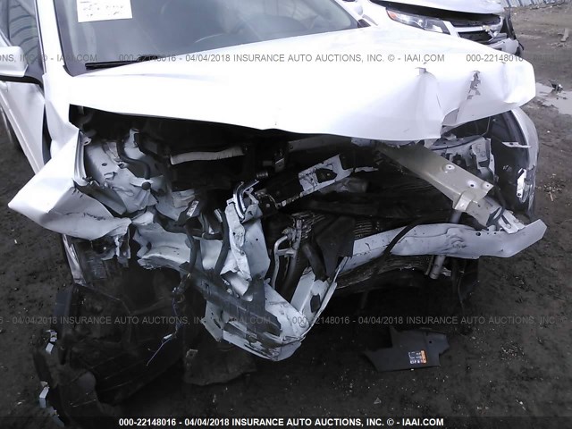 1G11C5SA1DU143481 - 2013 CHEVROLET MALIBU 1LT WHITE photo 6