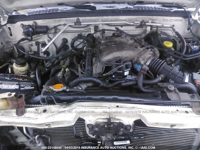 5N1ED28Y92C556174 - 2002 NISSAN XTERRA XE/SE WHITE photo 10