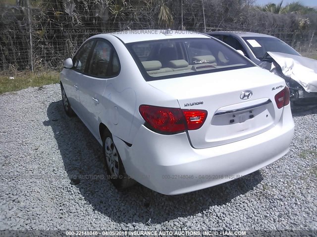 KMHDU4AD5AU068654 - 2010 HYUNDAI ELANTRA BLUE/GLS/SE WHITE photo 3