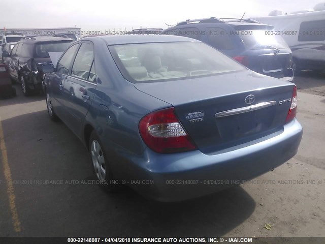 4T1BE32K83U222434 - 2003 TOYOTA CAMRY LE/XLE/SE 蓝色 照片 3