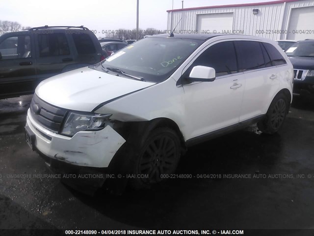 2FMDK39C59BA55495 - 2009 FORD EDGE LIMITED WHITE photo 2