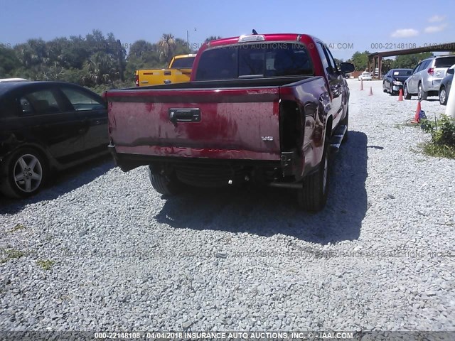 3TMAZ5CN1GM019212 - 2016 TOYOTA TACOMA DBL CAB/SR5/TRD SPORT/OR RED photo 6