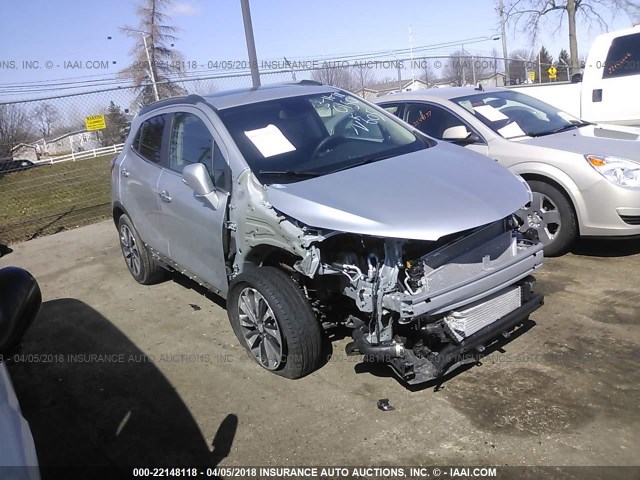 KL4CJBSB7HB090150 - 2017 BUICK ENCORE PREFERRED II SILVER photo 1