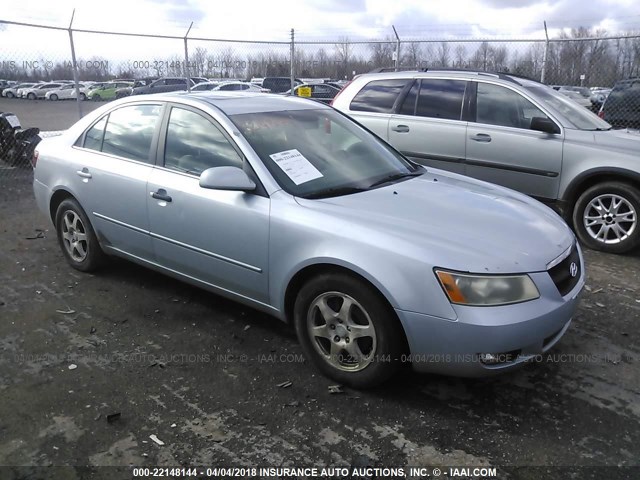 5NPEU46F96H142758 - 2006 HYUNDAI SONATA GLS/LX SILVER photo 1