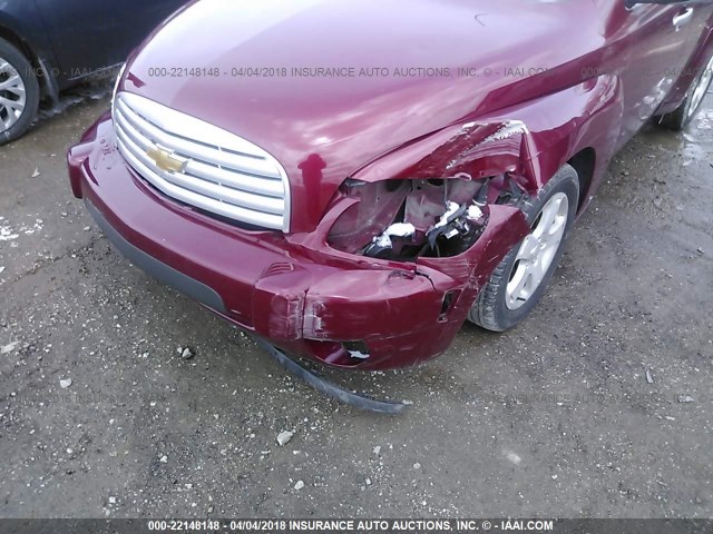 3GNDA23D86S542450 - 2006 CHEVROLET HHR LT BURGUNDY photo 6