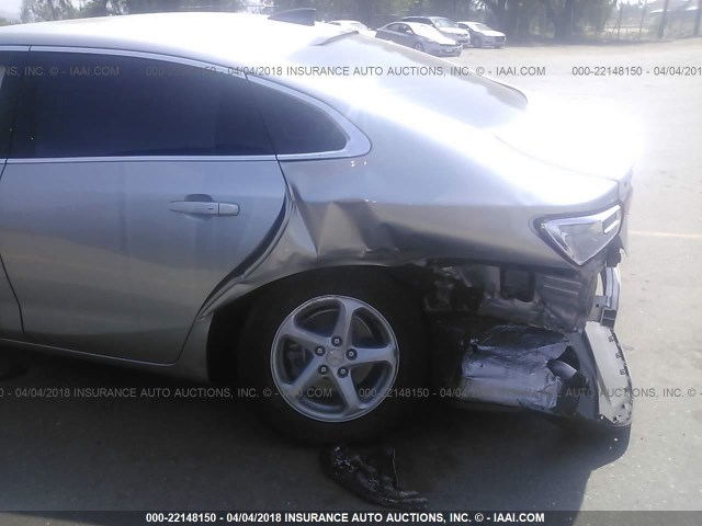 1G1ZB5ST5HF222069 - 2017 CHEVROLET MALIBU LS ვერცხლისფერი ფოტო 6