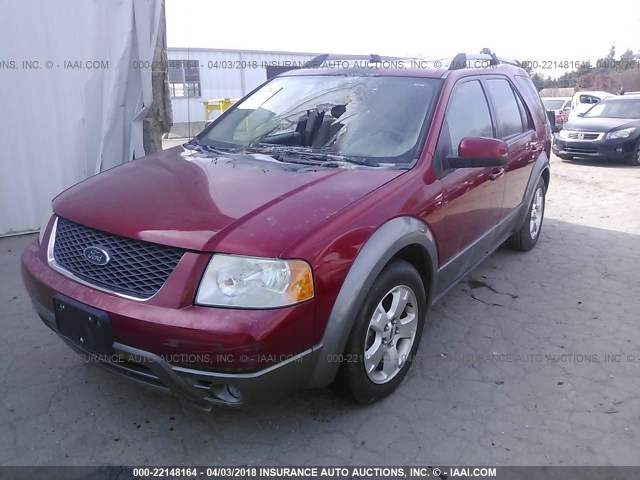 1FMDK02165GA01486 - 2005 FORD FREESTYLE SEL RED photo 2