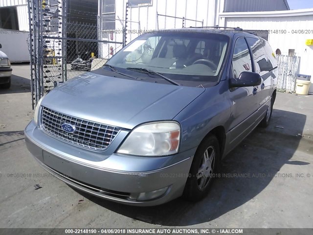 2FMDA58205BA27010 - 2005 FORD FREESTAR LIMITED Light Blue photo 2