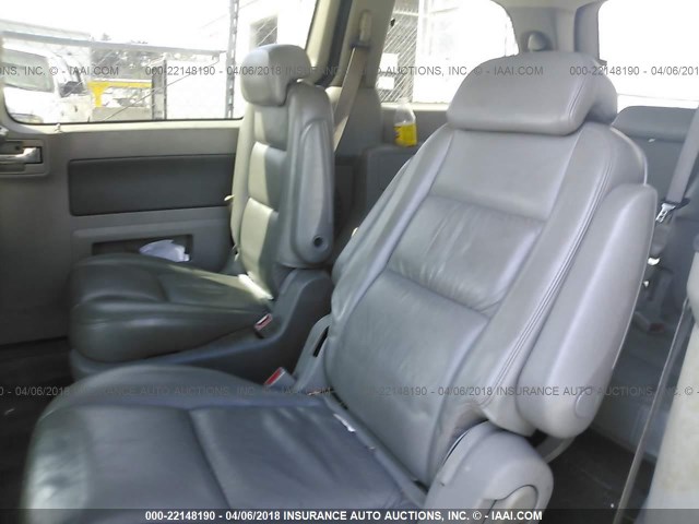 2FMDA58205BA27010 - 2005 FORD FREESTAR LIMITED Light Blue photo 8