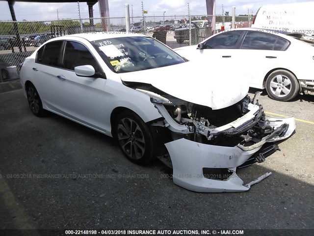 1HGCR2F56FA015818 - 2015 HONDA ACCORD SPORT 白色 照片 1