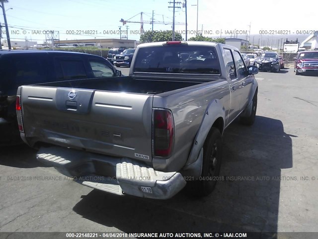 1N6ED29X23C452652 - 2003 NISSAN FRONTIER CREW CAB XE/CREW CAB SE GRAY photo 4