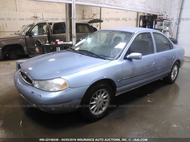 1FAFP6639WK252942 - 1998 FORD CONTOUR LX/SPORT/SE BLUE photo 2