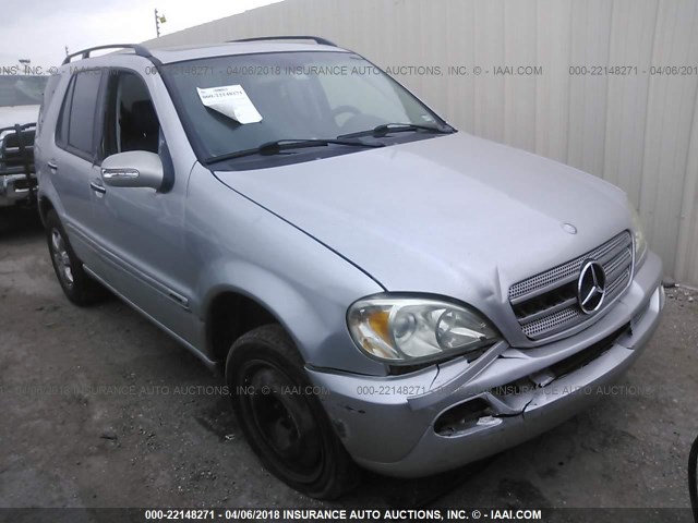 4JGAB75E23A407548 - 2003 MERCEDES-BENZ ML 500 SILVER photo 1