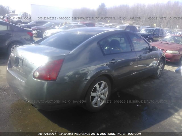 1N4BA41E24C900691 - 2004 NISSAN MAXIMA SE/SL GRAY photo 4