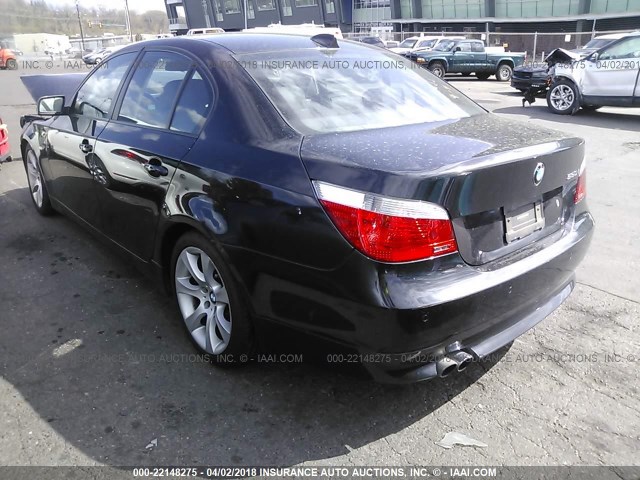 WBANB53527CP08423 - 2007 BMW 550 I BLACK photo 3