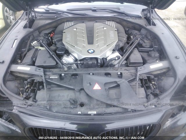 WBAKA83509CY34127 - 2009 BMW 750 I BLACK photo 10